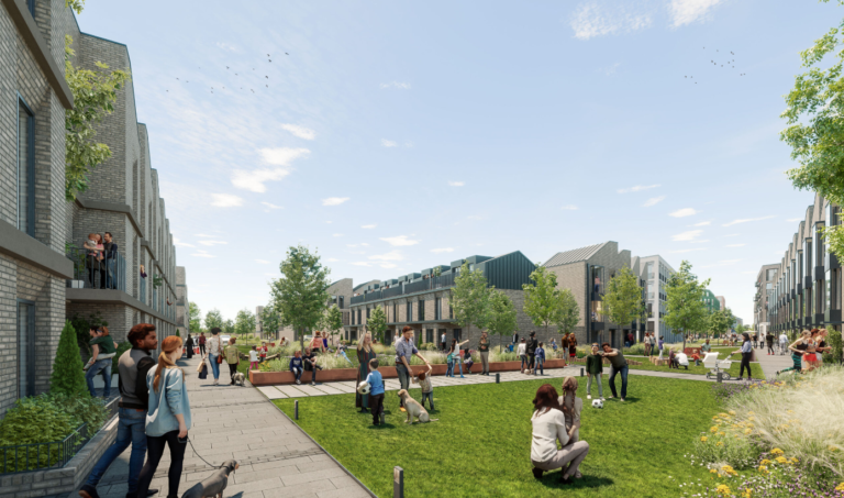 2 Artists impression of Birkenhead Hind Street Urban Village scheme
