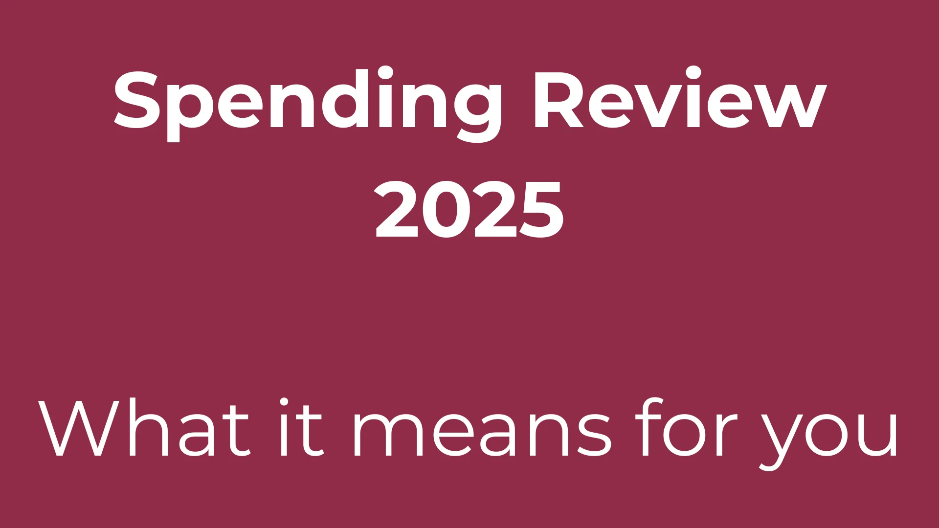 Spending review
